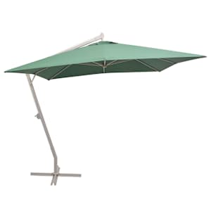 vidaXL rippuv p&auml;ikesevari 300 x 300 cm alumiiniumist postiga, roheline