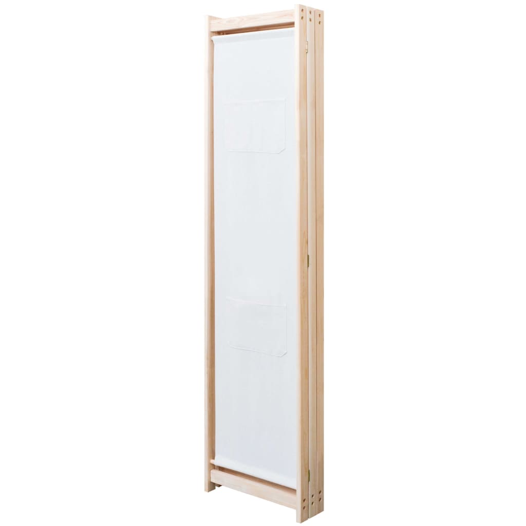 Thumbnail - vidaXL 3-teiliger Raumteiler Creme 120 x 170 x 4 cm Stoff