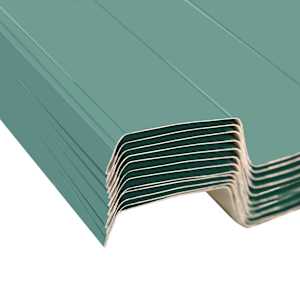 Střešní panel 12 pcs Zelená 129 x 45 cm Pozinkovaná ocel - obrázek 4