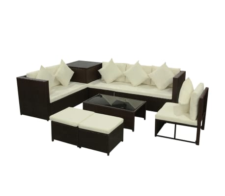 vidaXL &Sigma;&alpha;&lambda;ό&nu;&iota; &Kappa;ή&pi;&omicron;&upsilon; &Sigma;&epsilon;&tau; 8 &Tau;&epsilon;&mu;&alpha;&chi;ί&omega;&nu; &Kappa;&alpha;&phi;έ &Sigma;&upsilon;&nu;&theta;&epsilon;&tau;&iota;&kappa;ό &Rho;&alpha;&tau;ά&nu; &mu;&epsilon; &Mu;&alpha;&xi;&iota;&lambda;ά&rho;&iota;&alpha;