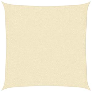 Senčno jadro HDPE kvadratne oblike 2x2 m krem barve - slika 2