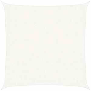 Senčno jadro HDPE kvadratne oblike 2x2 m bele barve - slika 2