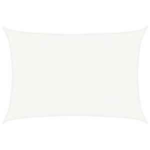 Senčno jadro HDPE pravokotno 4x6 m bele barve - slika 2