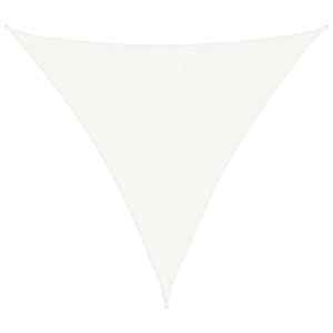 Senčno jadro HDPE trikotno 3,6x3,6x3,6 m bele barve - slika 2