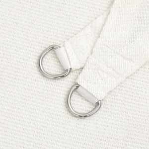 Senčno jadro HDPE trikotno 3,6x3,6x3,6 m bele barve - slika 5