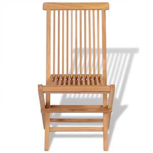 Skládací zahradní židle 4 ks masivní teak - obrázek 5
