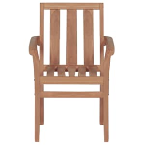 Stohovatelné zahradní židle 2 ks masivní teak - obrázek 3