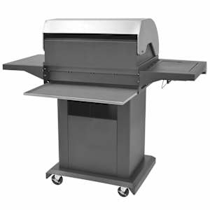 Gril na plynové barbecue s kolem Stříbrná Ocel s kovovou hadicí - obrázek 4