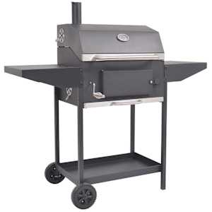 vidaXL suitsugrill alumise riiuliga