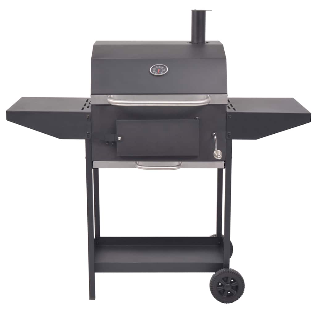Barbecue A Carbonella Con Ripiano Inferiore Nero VidaXL 14 width=274