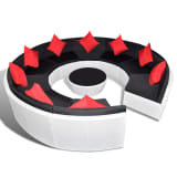 vidaXL Garden Lounge Set Round Poly Rattan White