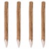 vidaXL terava otsaga aiapostid 4 tk, p&auml;hklipuit 90 cm