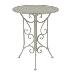 vidaXL 3-delige Bistroset staal grijs