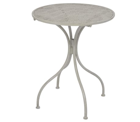 vidaXL 3-dielna bistro súprava oceľová sivá