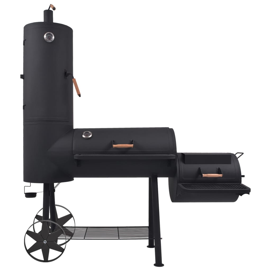Barbecue Au Charbon De Bois Avec étagère Inférieure Noir XXL VidaXL 14 width=274