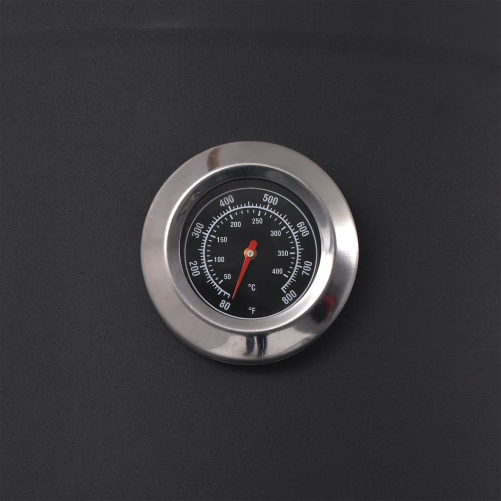 Barbecue Au Charbon De Bois Avec étagère Inférieure Noir XXL VidaXL 18 width=274