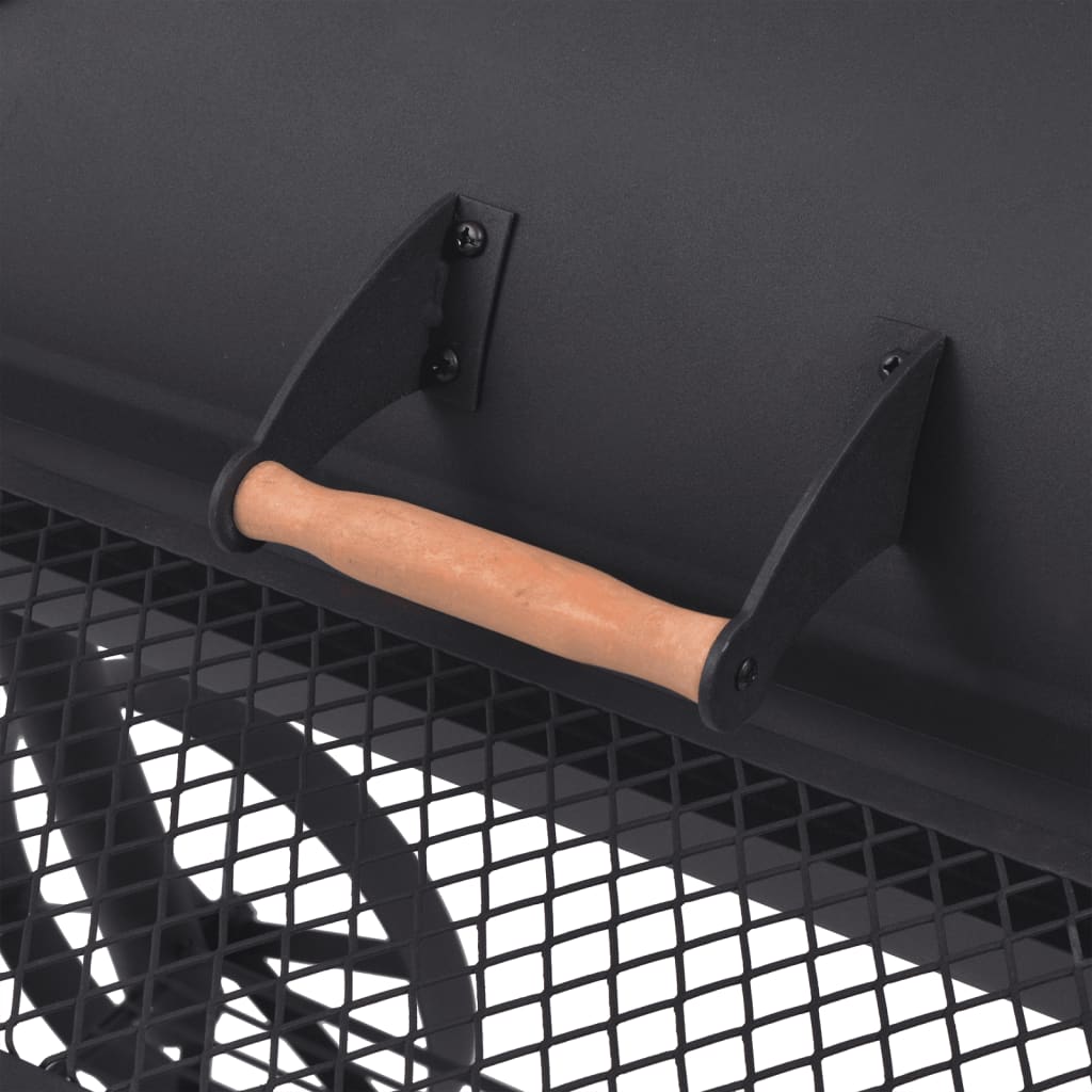 Barbecue Au Charbon De Bois Avec étagère Inférieure Noir XXL VidaXL 19 width=274