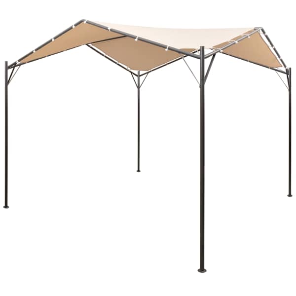 vidaXL varikatus 4 x 4 m, teras, beež