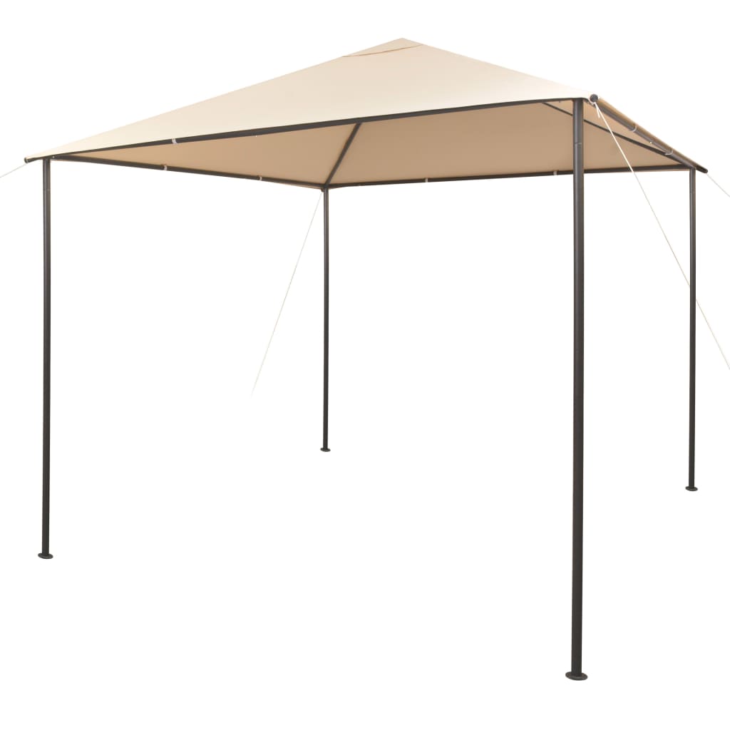 vidaXL Pavilion Partyzelt Überdachung 3x3 m Stahl Beige