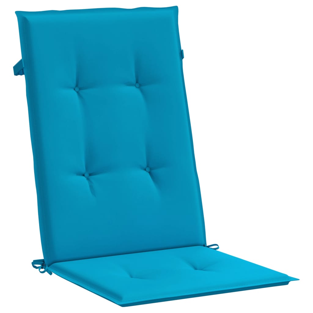 2 db kék párna kerti székhez 120 x 50 x 3 cm 