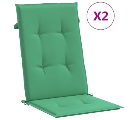 Cuscini Per Sedia Da Giardino.Vidaxl 2 Pz Cuscini Per Sedie Da Giardino Verdi 120x50x3 Cm Vidaxl It