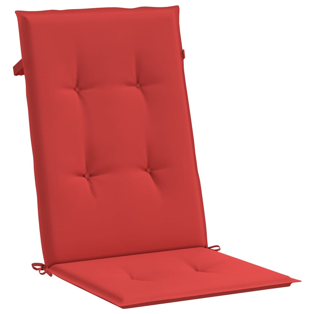 vidaXL Garden Chair Cushions 2 pcs Red 47.2"x19.7"x1.2"