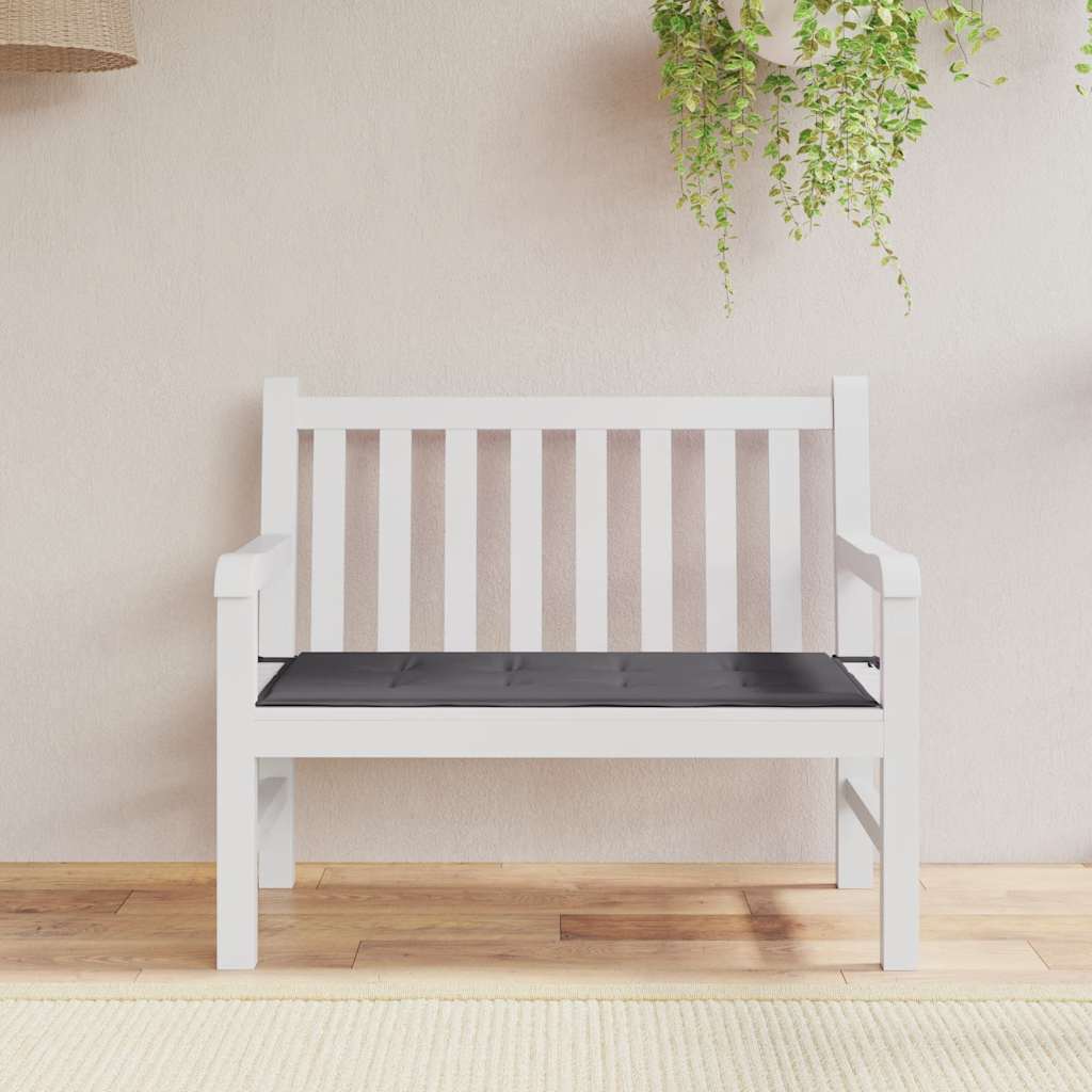vidaXL hynde til havebænk 120x50x3 cm oxfordstof antracitgrå