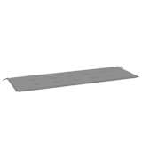 vidaXL Blazina za vrtno klop siva 150x50x3 cm