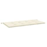 vidaXL Almofadão para banco de jardim 120x50x3 cm creme