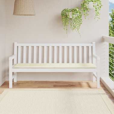 Vidaxl Garden Bench Cushion Cream 70 9 X19 7 X1 18 Vidaxl Com