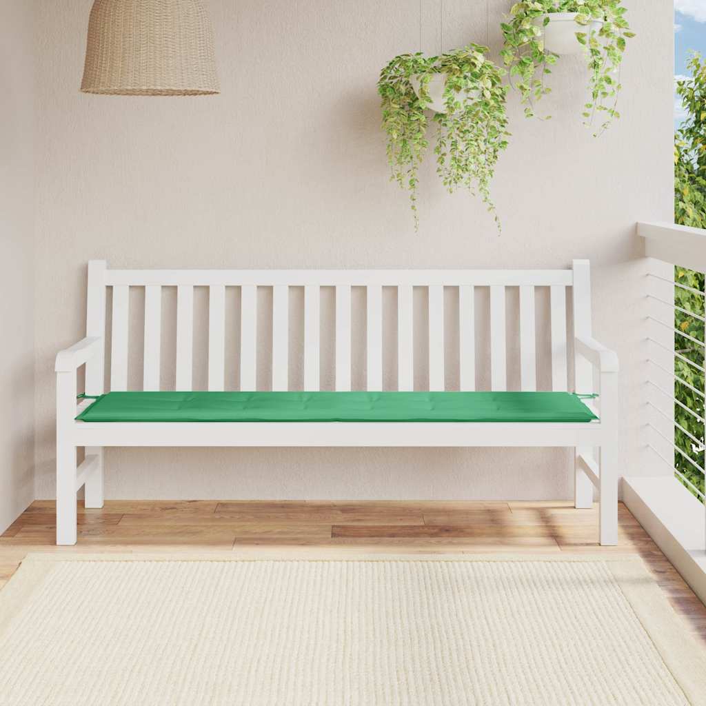Hynde Til Havebænk Oxfordstof - Grøn / 180 x 50 x 3 cm