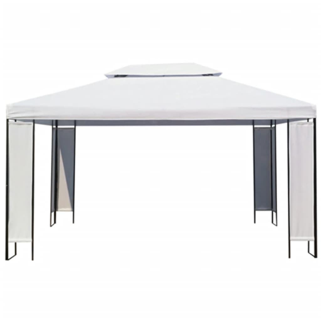 

vidaXL Gazebo White 118.1"x157.5"