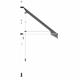 Ručně zatahovací markýza 400 cm modro-bílé pruhy - obrázek 4