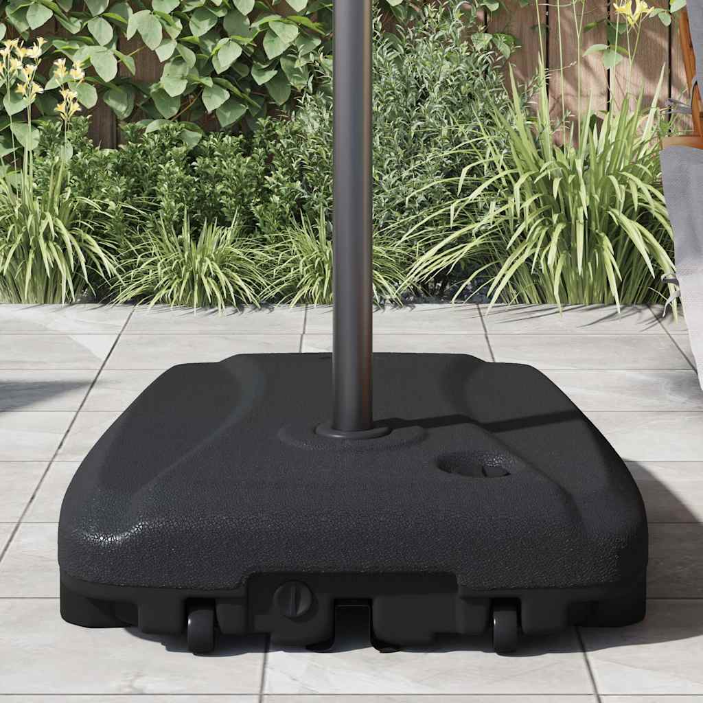 vidaXL Suport umbrelă de exterior, negru