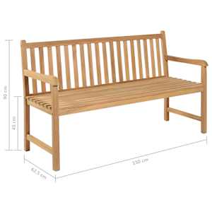 Zahradní lavice 150 cm teak - obrázek 6