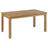 vidaXL Couchtisch Teak 90 x 50 x 45 cm
