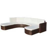 vidaXL 4-delige Loungeset met kussens