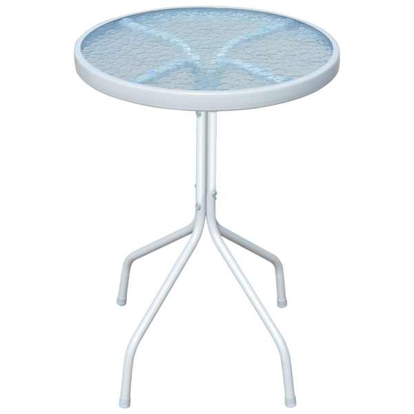 vidaXL bistroolaud, hall 50 x 71 cm, teras