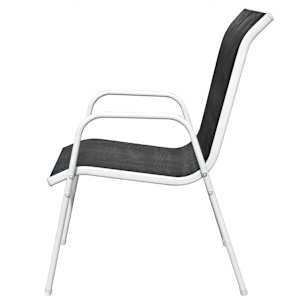 3dílný bistro set ocelový černý - obrázek 7