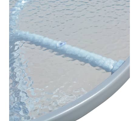 vidaXL Bistrobord grå 80x71 cm stål