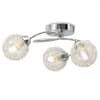 vidaXL laelamp 3 LED-pirniga, G9 120 W