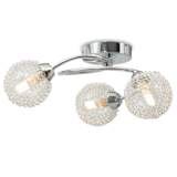 vidaXL Taklampe med 3 LED-pærer G9 120 W