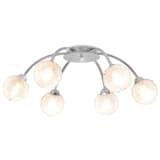 vidaXL Taklampe med 6 LED-pærer G9 240 W