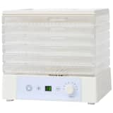 vidaXL Deshidrator de alimente cu 6 tăvi, 250 W, Alb