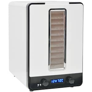 vidaXL 10 restiga toidukuivati, 550 W valge