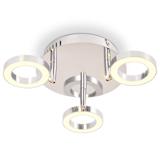 vidaXL LED-taklampe med 3 lys varmhvit