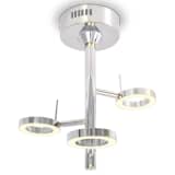 vidaXL LED-taklampe med 3 lys varmhvit