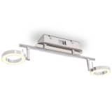 vidaXL LED-Deckenleuchte Wandleuchte mit 2 Lampen Warmweiß