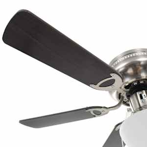 Ozdobný stropní ventilátor se světlem 82 cm tmavě hnědý - obrázek 6