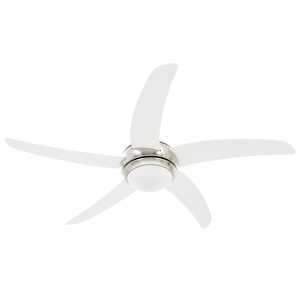 Ozdobný stropní ventilátor se světlem 128 cm bílý - obrázek 3